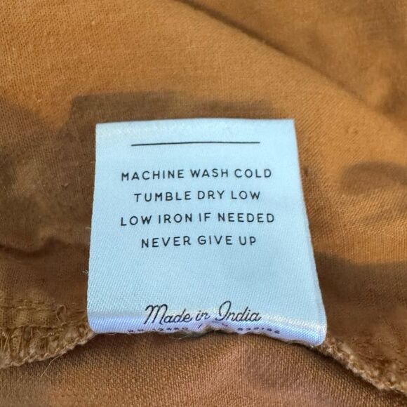 Pact Woven Russet Wide Leg Crop Pant Size Medium - Picture 7 of 7